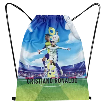 Dětský batoh Numberoplus Dětský fotbalový batoh vak zatahovací Real Madrid FC - Ronaldo.č07