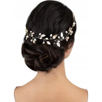 Ozdoba do vlasů Zlatá dekorace do vlasů Miss Glow