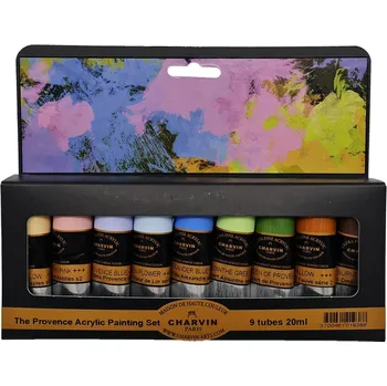 Vodová barva Charvin Paris Akrylové barvy Extra Fine Provence sada 9x20 ml