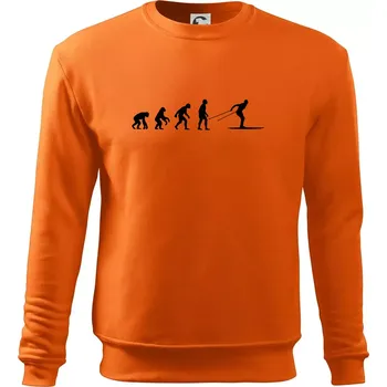 Pánská mikina Evoluce běhu - běžky - Mikina Essential pánská - M ( Oranžová )