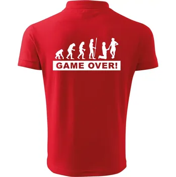 Pánská košile Game over evoluce - Polokošile pánská Pique Polo 203 - L ( Červená )