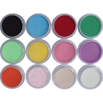 Obraz Akrylový pudr na nehty 12 barev - barevný mix