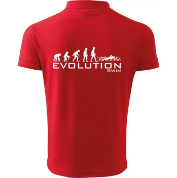 Pánská košile Evoluce Swim - Polokošile pánská Pique Polo 203 - L ( Červená )