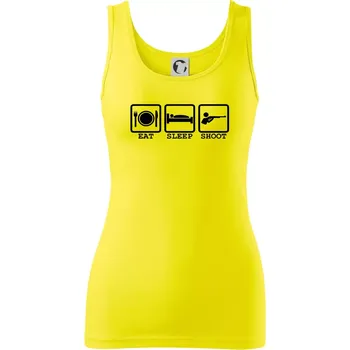 Eat sleep shot - Dámské tílko - 2XL ( Citrónová )