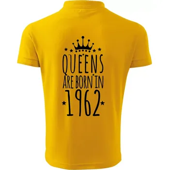 Pánská košile Queens are born in 1962 - Polokošile pánská Pique Polo 203 - 5XL ( Žlutá )