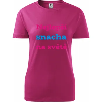 Purpurové dámské tričko Nejlepší snacha na světě - barva purpurová - velikost M