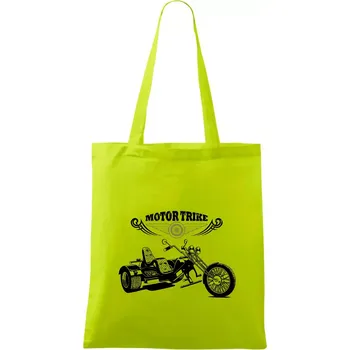 Moto trike - Taška bavlněná - 42 x 38 cm ( Limetková )