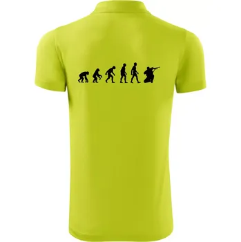 Pánská košile Evoluce vojáka - sniper - Polokošile Victory sportovní (dresovina) - M ( Limetková )