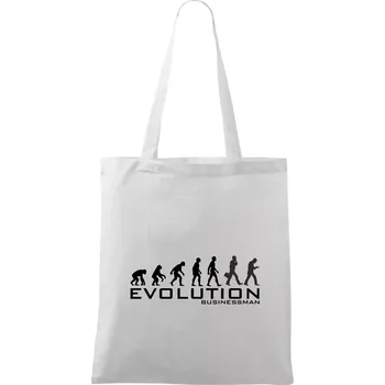 Evoluce Businessman - Taška bavlněná - 42 x 38 cm ( Bílá )
