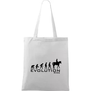 Evoluce Ride horse - Taška bavlněná - 42 x 38 cm ( Bílá )