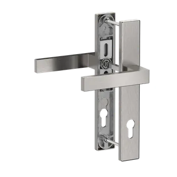 Dveřní kování Hliníková sada se štítem klika/klika, broušený elox