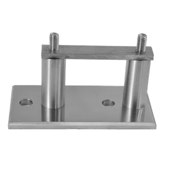 Zábradlí Úchyt na boční kotvení sloupu ø 42,4 mm, (kotevní deska 120x60x10 mm), nerez broušená K320 / AISI304