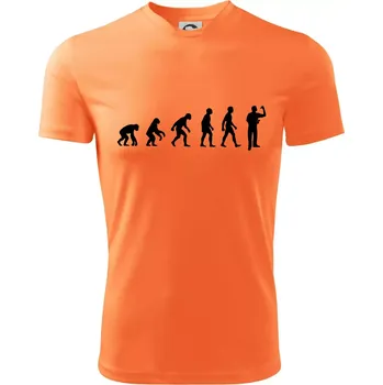 Evoluce šipky - Dětské triko sportovní (dresovina) - 146 cm/10 let ( Neon mandarine )