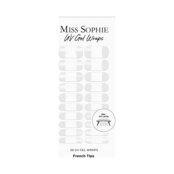 Make-up Miss Sophie UV Gel Wraps French Tips Fólie na nehty