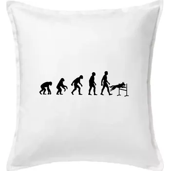 Polštář Evoluce agility muž - Polštář 50x50 - 50x50 - Pouze potah ( Bílá )