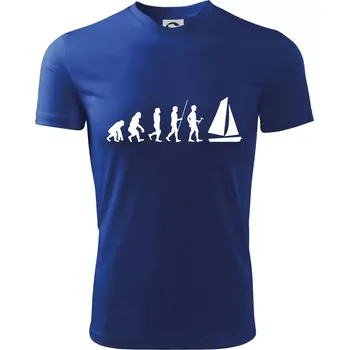 Evoluce plachtění - Dětské triko sportovní (dresovina) - 158 cm/12 let ( Královská modrá )