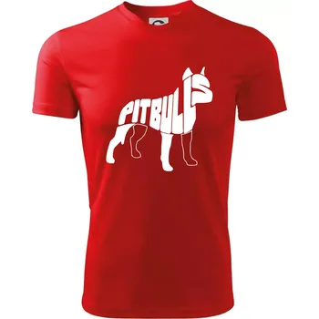 Pit Bull Teriér - Dětské triko sportovní (dresovina) - 134 cm/8 let ( Červená )