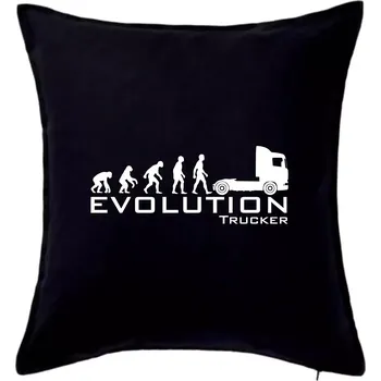 Polštář Evoluce trucker - Polštář 50x50 - 50x50 - Pouze potah ( Černá )