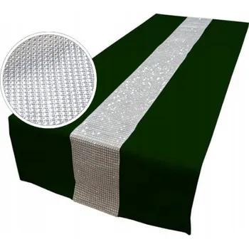 Obraz Běžec na stůl odstíny zelené 180 x 40 cm