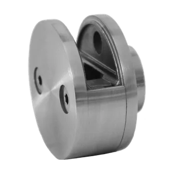 Zábradlí Svorka skla koncová plochá (60 x 28 mm), broušená nerez K320 /AISI304, balení neobsahuje gumičky na sklo