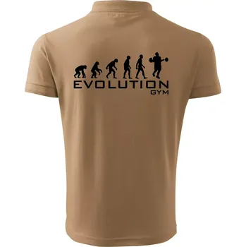 Pánská košile Evoluce Gym - Polokošile pánská Pique Polo 203 - 2XL ( Písková )