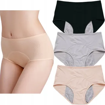 Kalhotky Menstruační kalhotky Figi Nepropustné Absorpční na Menstruaci Sada 3KS 5XL