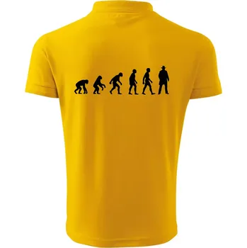 Pánská košile Evoluce cowboy - Polokošile pánská Pique Polo 203 - 5XL ( Žlutá )