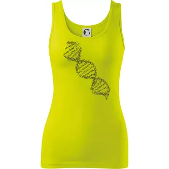 Dámské tričko DNA černobílé - Dámské tílko - M ( Limetková )