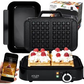 Vaflovač Vaflovač Adler AD3065 2000 W černý