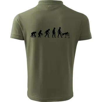 Pánská košile Evoluce agility muž - Polokošile pánská Pique Polo 203 - 4XL ( Khaki )