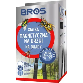 Síť proti hmyzu Bros Moskytiéra Magnetická síť na dveře 100 x 220 cm bílá