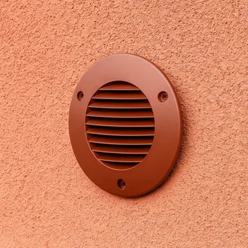 Větrací mřížka Hnědá kulatá vnější nástěnná mřížka pro ventilátory ICON60