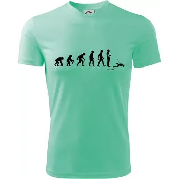 Evoluce RC model auto - Dětské triko sportovní (dresovina) - 158 cm/12 let ( Mátová )