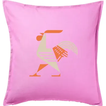 Polštář Kohout kubistický - Polštář 50x50 - 50x50 - Pouze potah ( Růžová )