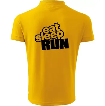 Pánská košile Eat sleep run velké - Polokošile pánská Pique Polo 203 - XL ( Žlutá )