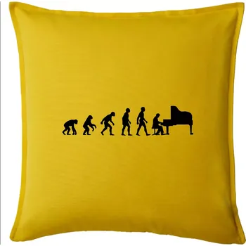 Polštář Evoluce piano - Polštář 50x50 - 50x50 - Pouze potah ( Žlutá )