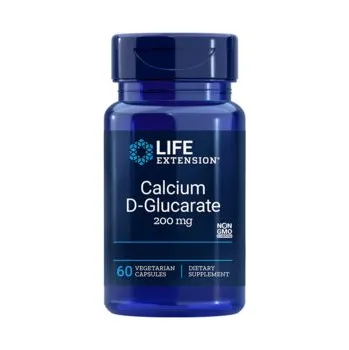 Zdraví Life Extension Calcium D-Glucarate Doplněk stravy s D-glukarátem vápenatým 60 ks, vegetariánská kapsle, 200 mg, EXP. 11/2025