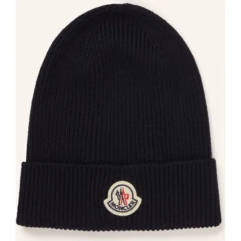 Pokrývka hlavy Moncler Pánská Čepice, tmavě modrá, one size