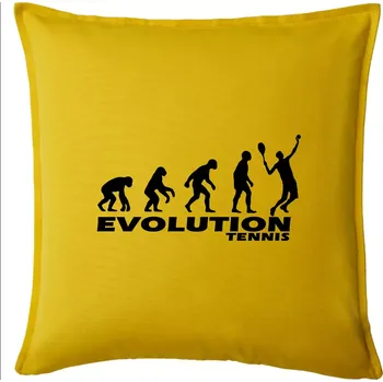 Polštář Evoluce tenis kluk - Polštář 50x50 - 50x50 - Pouze potah ( Žlutá )