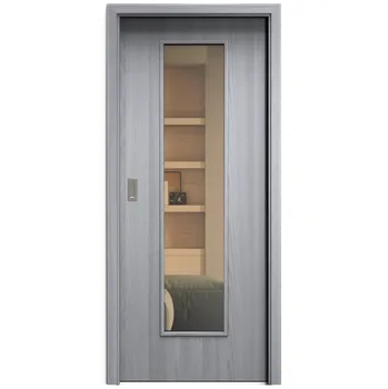 Interiérové dveře SAPELI ELEGANT KOMFORT M55 - CPL LAMINÁT - POSUVNÉ DVEŘE VČ. ZÁRUBNĚ - Dub zimní Průchozí šířka (cm): 60, Průchozí výška (cm): 197, Typ skla: Planibel bronz