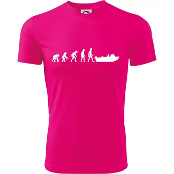 Evoluce člun - Dětské triko sportovní (dresovina) - 146 cm/10 let ( Neon Pink )