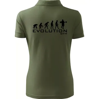 Evoluce Gym - Polokošile dámská Pique Polo - 3XL ( Khaki )