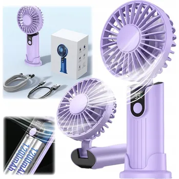 Domácí ventilátor USB Ventilátor Tichý mini stolní ruční ventilátor 2400mAh TOPK K38