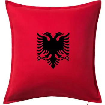 Polštář Albánie orlice - Polštář 50x50 - 50x50 - Pouze potah ( Červená )