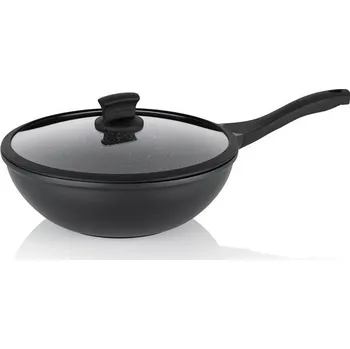 Pánev KELA Wok Stella Nova litý hliník černý 10,0cm 30,0cm 5,0l KL-12229