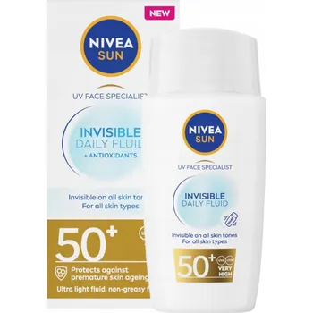 Přípravek na opalování UV ochranný krém na obličej Nivea Sun 50 SPF na den 40 ml