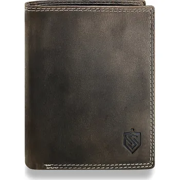Peněženka Stevens peněženka z pravé kůže hnědá - muž