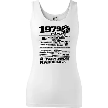 Dámské tričko 1979 v kostce - Dámské tílko - 2XL ( Bílá )