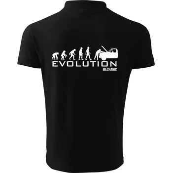 Pánská košile Evoluce mechanik - Polokošile pánská Pique Polo 203 - 5XL ( Černá )