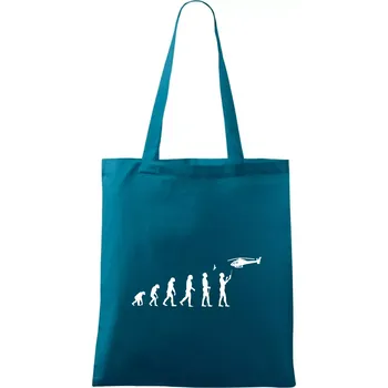 Evoluce modeláře - Taška bavlněná - 42 x 38 cm ( Petrolejová )
